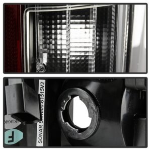 Ford F150 2015-2017 Light Bar LED Tail Lights - All Black - Image 5