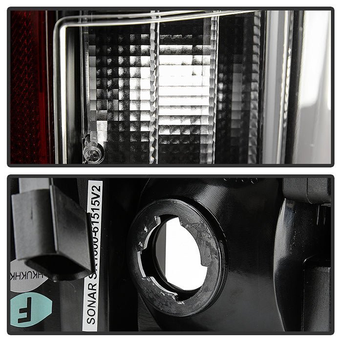 Ford F150 2015-2017 Light Bar LED Tail Lights - All Black