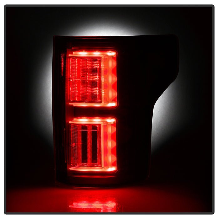 Ford F150 2015-2017 Light Bar LED Tail Lights - All Black