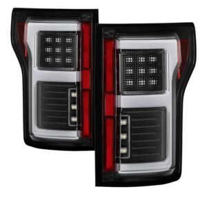 Ford F150 2015-2017 Light Bar LED Tail Lights - Black - Image 1