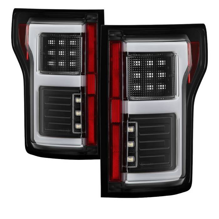Ford F150 2015-2017 Light Bar LED Tail Lights - Black
