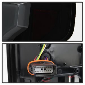 Ford F150 2015-2017 Light Bar LED Tail Lights - Black Smoke - Image 6