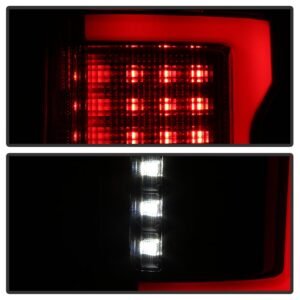 Ford F150 2015-2017 Light Bar LED Tail Lights - Black Smoke - Image 9