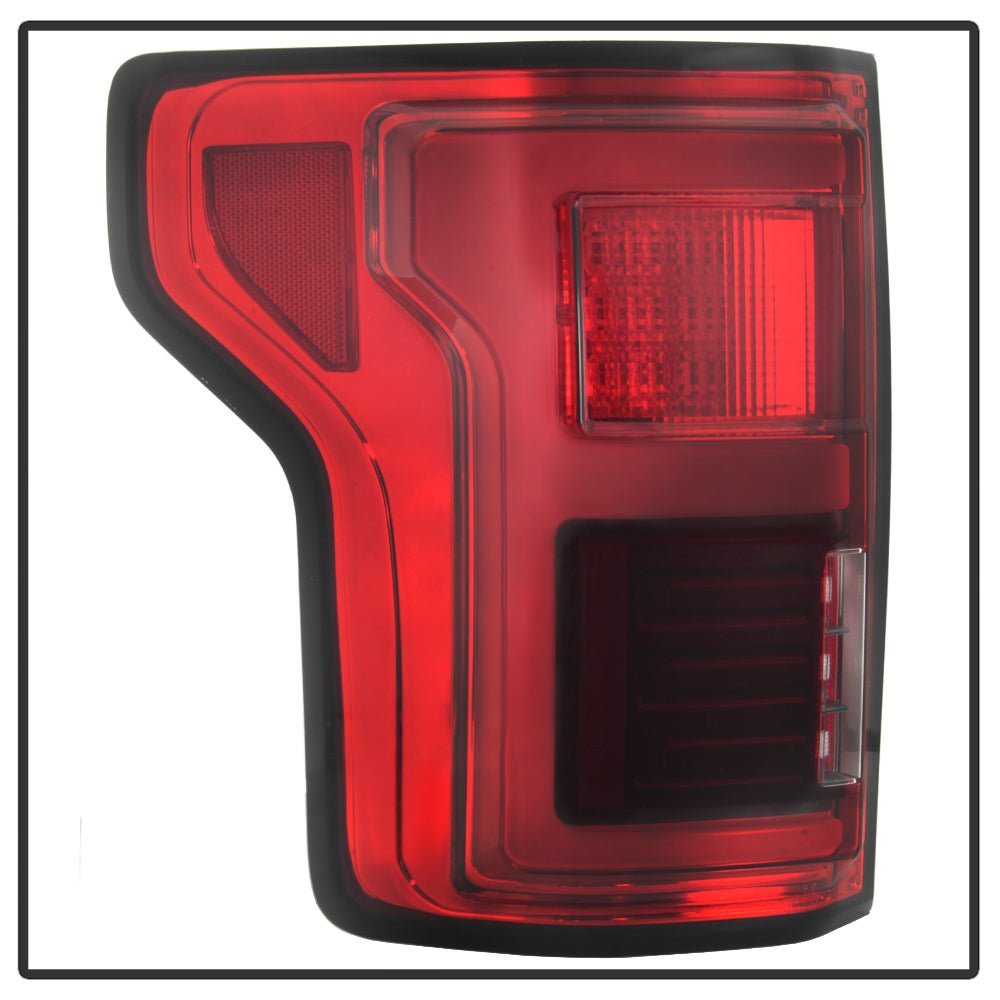 Ford F150 2015-2017 Light Bar LED Tail Lights - Red Clear