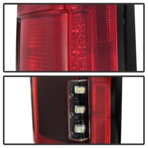 Ford F150 2015-2017 Light Bar LED Tail Lights - Red Clear - Image 5