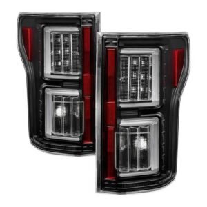 Ford F150 2018-2019 Light Bar LED Tail Lights - All Black - Image 1