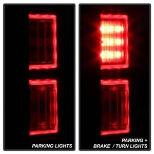 Ford F150 2018-2019 Light Bar LED Tail Lights - Black Smoke - Image 9