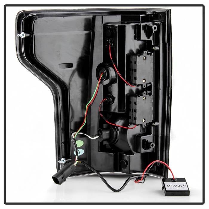 Ford F150 2018-2019 Light Bar LED Tail Lights - Black Smoke