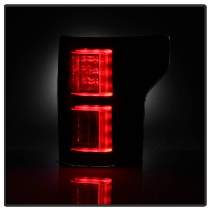 Ford F150 2018-2019 Light Bar LED Tail Lights - Black Smoke