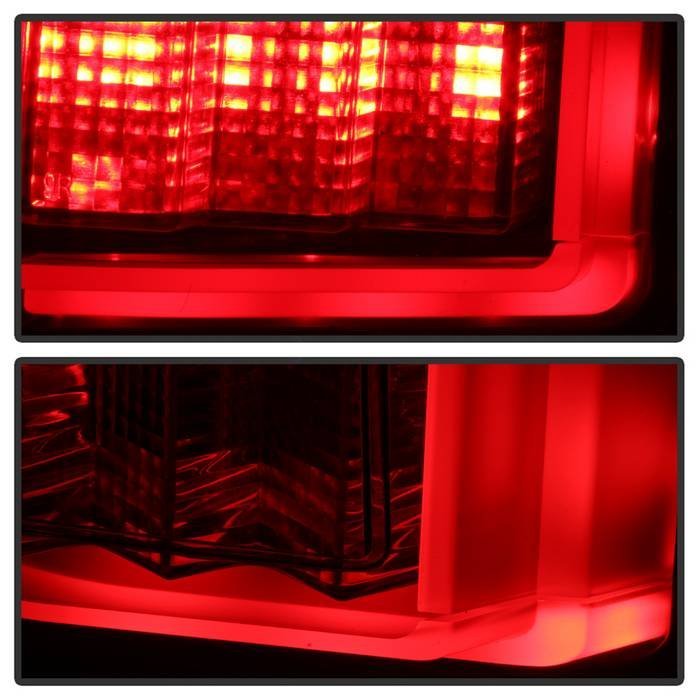 Ford F150 2018-2019 Light Bar LED Tail Lights - Black Smoke