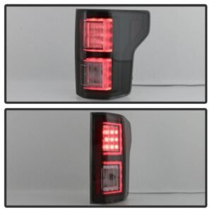 Ford F150 2018-2019 Light Bar LED Tail Lights - Black Smoke - Image 8