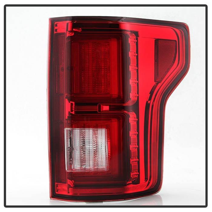 Ford F150 2018-2019 Light Bar LED Tail Lights - Red Clear