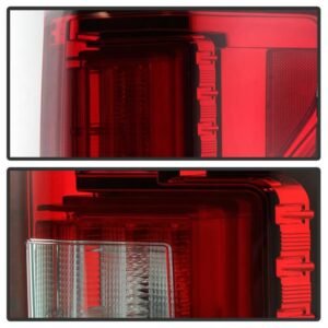 Ford F150 2018-2019 Light Bar LED Tail Lights - Red Clear - Image 4