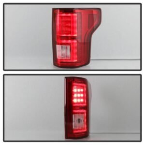 Ford F150 2018-2019 Light Bar LED Tail Lights - Red Clear - Image 8