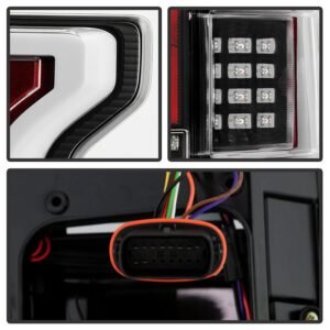 Ford F150 2018-2020 With Rear Blind Spot Sensor Models Only LED Tail Lights - Black - Image 3