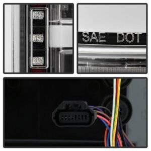 Ford F150 2018-2020 With Rear Blind Spot Sensor Models Only LED Tail Lights - Black - Image 4