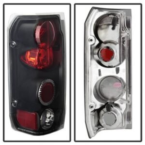 Ford F150 87-96 / Ford Bronco 88-96 Euro Style Tail Lights - Black - Image 2