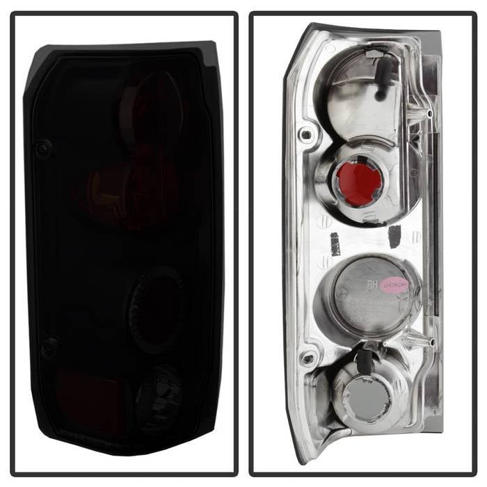 Ford F150 87-96 / Ford Bronco 88-96 Euro Style Tail Lights - Black Smoke