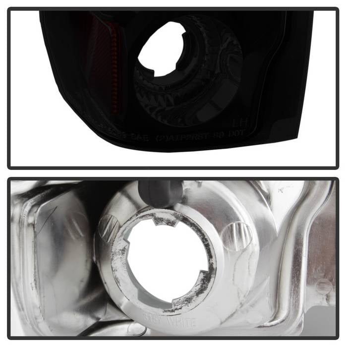 Ford F150 87-96 / Ford Bronco 88-96 Euro Style Tail Lights - Black Smoke