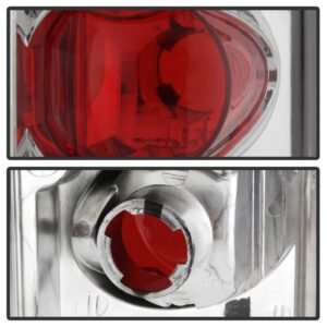Ford F150 87-96 / Ford Bronco 88-96 Euro Style Tail Lights - Chrome - Image 3