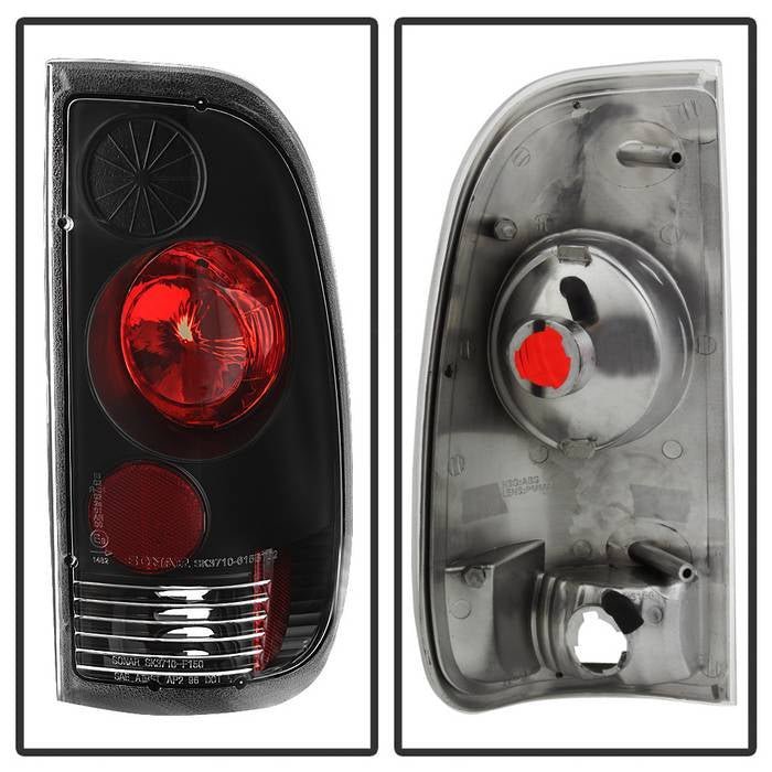 Ford F150 Styleside 97-03 / F250/350/450/550 Super Duty 99-07 Euro Style Tail Lights - Black
