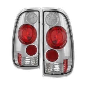 Ford F150 Styleside 97-03 / F250/350/450/550 Super Duty 99-07 Euro Style Tail Lights - Chrome - Image 1