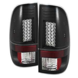 Ford F150 Styleside 97-03 / F250/350/450/550 Super Duty 99-07 LED Tail Lights - Black - Image 1
