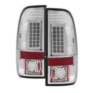 Ford F150 Styleside 97-03 / F250/350/450/550 Super Duty 99-07 LED Tail Lights - Chrome - Image 1