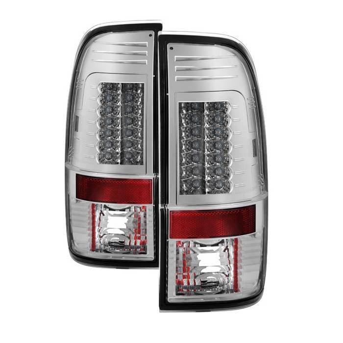 Ford F150 Styleside 97-03 / F250/350/450/550 Super Duty 99-07 LED Tail Lights - Chrome
