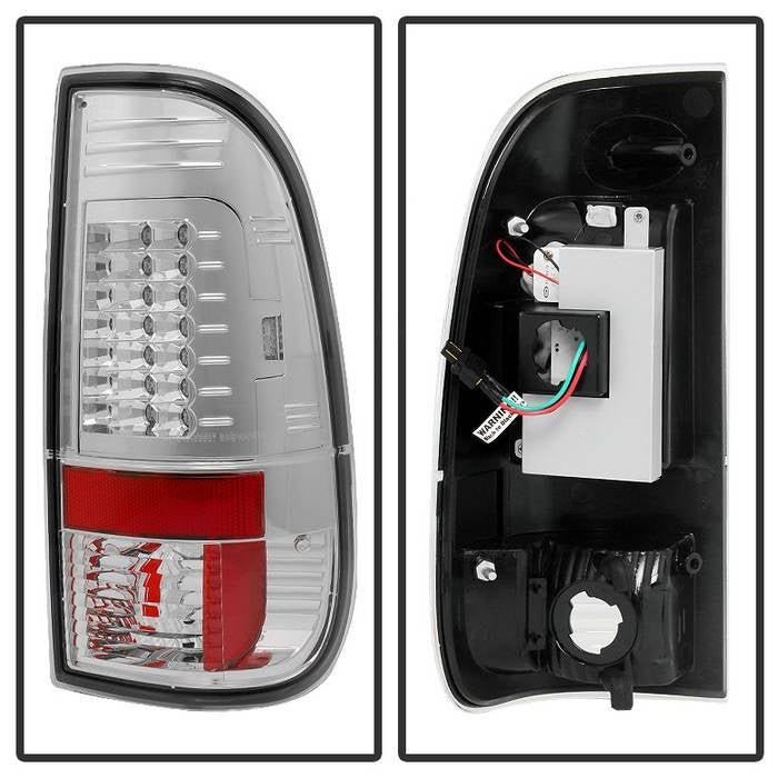 Ford F150 Styleside 97-03 / F250/350/450/550 Super Duty 99-07 LED Tail Lights - Chrome