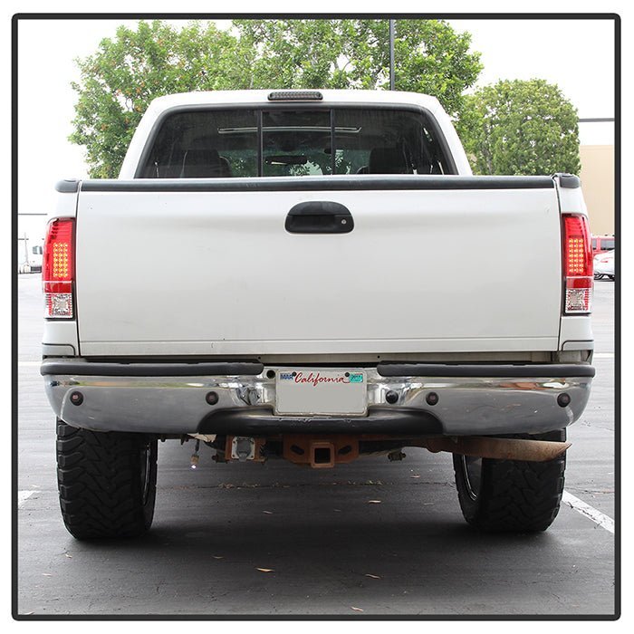 Ford F150 Styleside 97-03 / F250/350/450/550 Super Duty 99-07 LED Tail Lights - Red Clear