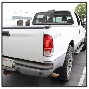 Ford F150 Styleside 97-03 / F250/350/450/550 Super Duty 99-07 LED Tail Lights - Red Clear - Image 11