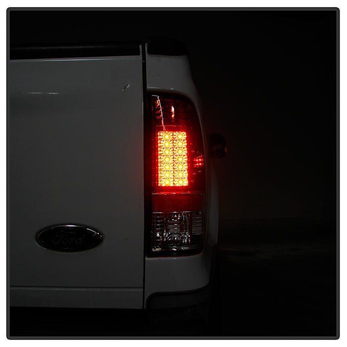 Ford F150 Styleside 97-03 / F250/350/450/550 Super Duty 99-07 LED Tail Lights - Red Clear