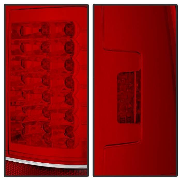 Ford F150 Styleside 97-03 / F250/350/450/550 Super Duty 99-07 LED Tail Lights - Red Clear