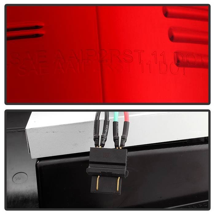 Ford F150 Styleside 97-03 / F250/350/450/550 Super Duty 99-07 LED Tail Lights - Red Clear