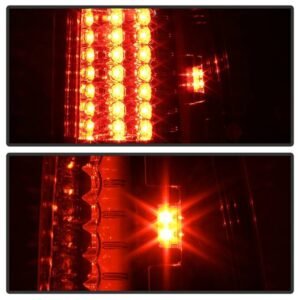 Ford F150 Styleside 97-03 / F250/350/450/550 Super Duty 99-07 LED Tail Lights - Red Clear - Image 6