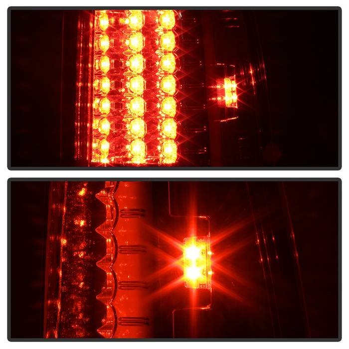 Ford F150 Styleside 97-03 / F250/350/450/550 Super Duty 99-07 LED Tail Lights - Red Clear