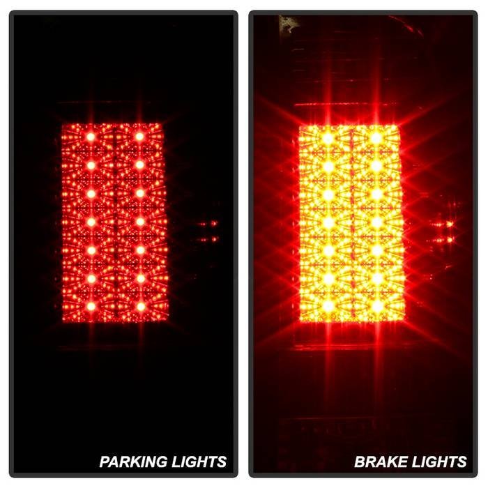 Ford F150 Styleside 97-03 / F250/350/450/550 Super Duty 99-07 LED Tail Lights - Red Clear