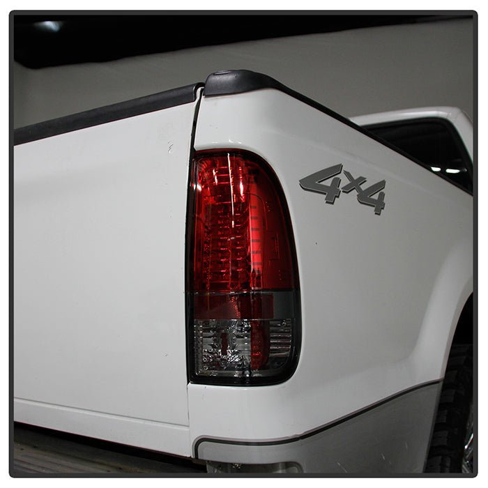 Ford F150 Styleside 97-03 / F250/350/450/550 Super Duty 99-07 LED Tail Lights - Red Clear