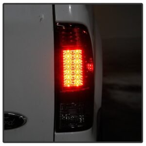 Ford F150 Styleside 97-03 / F250/350/450/550 Super Duty 99-07 LED Tail Lights - Red Clear - Image 12
