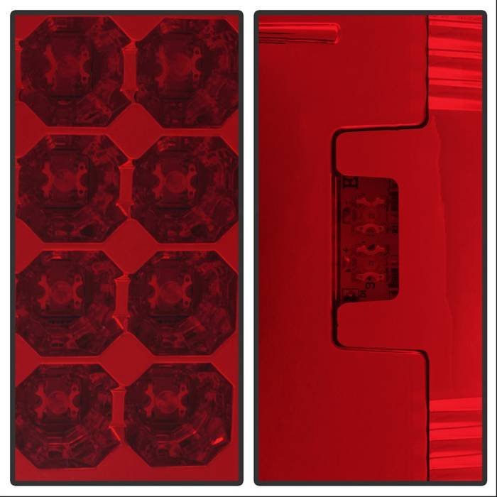 Ford F150 Styleside 97-03 / F250/350/450/550 Super Duty 99-07 LED Tail Lights - Red Clear