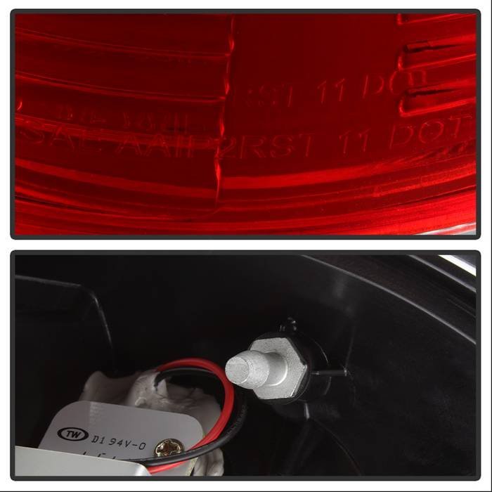 Ford F150 Styleside 97-03 / F250/350/450/550 Super Duty 99-07 LED Tail Lights - Red Clear