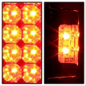 Ford F150 Styleside 97-03 / F250/350/450/550 Super Duty 99-07 LED Tail Lights - Red Clear - Image 6