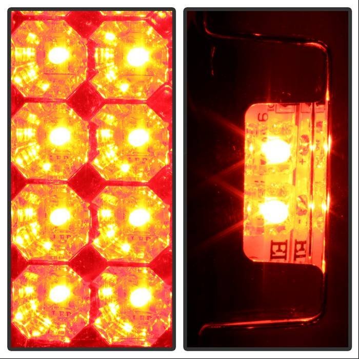 Ford F150 Styleside 97-03 / F250/350/450/550 Super Duty 99-07 LED Tail Lights - Red Clear