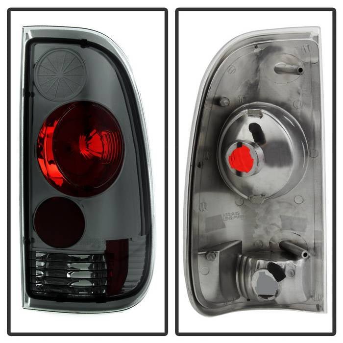 Ford F150 Styleside 97-03 / F250/350/450/550 Super Duty 99-07 Euro Style Tail Lights - Smoke