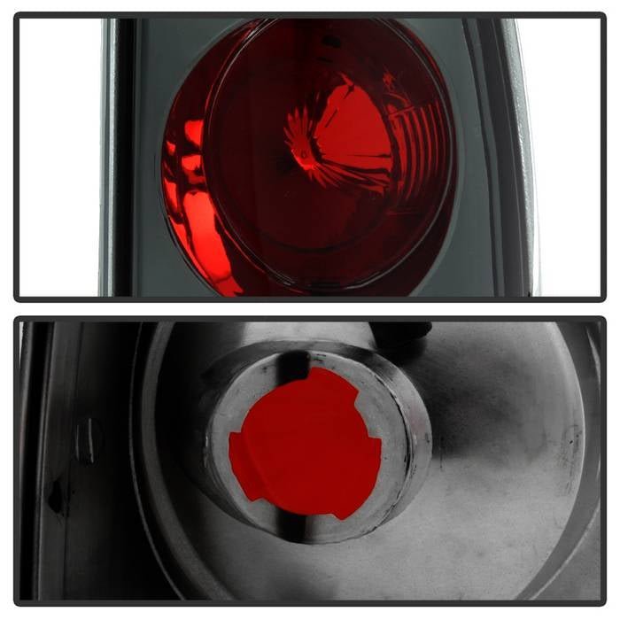 Ford F150 Styleside 97-03 / F250/350/450/550 Super Duty 99-07 Euro Style Tail Lights - Smoke