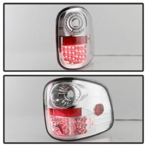 Ford F150 Flareside 97-03 LED Tail Lights - Chrome - Image 8