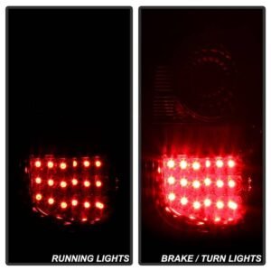 Ford F150 Flareside 97-03 LED Tail Lights - Red Clear - Image 9