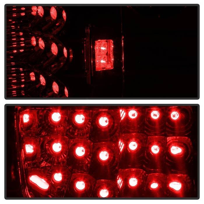 Ford F150 Flareside 97-03 LED Tail Lights - Red Clear