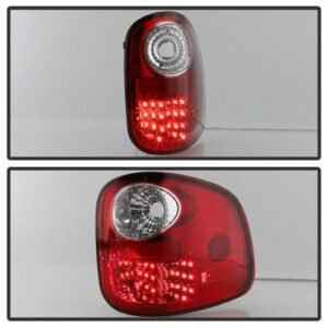 Ford F150 Flareside 97-03 LED Tail Lights - Red Clear - Image 8